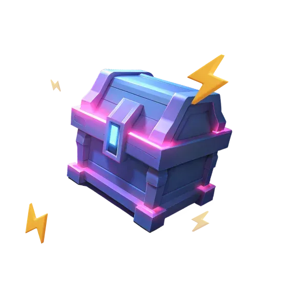 Purple BeonBet lucky box with lightning details